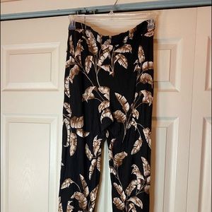 Flared patterned pants